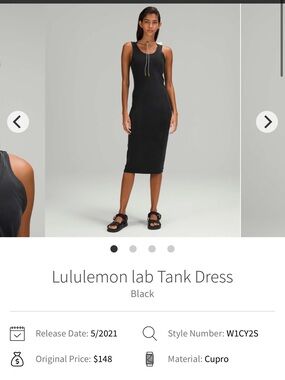 Lululemon Lab Noir dress size 2 NWT